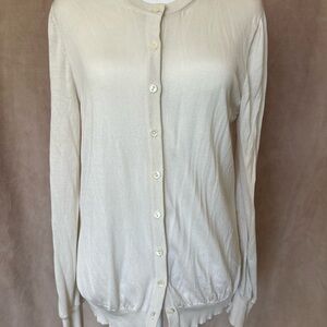 Dolce & Gabbana cardigan sweater with lace back. Size L.